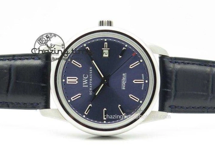 MIROTIME 0224 UrbanChic Ingeniuer St.Laurens SS Blue Dial MK 1:1 Best Edition On Black Leather Strap A 7366